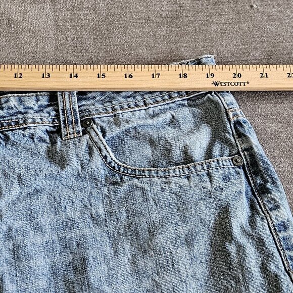 Bongo Shorts Mens 38 Blue Classic Fit 12" Inseam Jorts CottonDenim M1501003 VTG - Picture 5 of 16